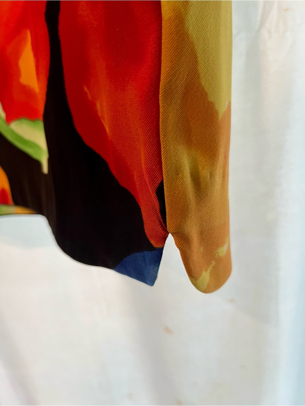 AGB Size 16 Tropical Floral Black Multicolor Shift Dress Short Sleeve - Picture 5 of 10